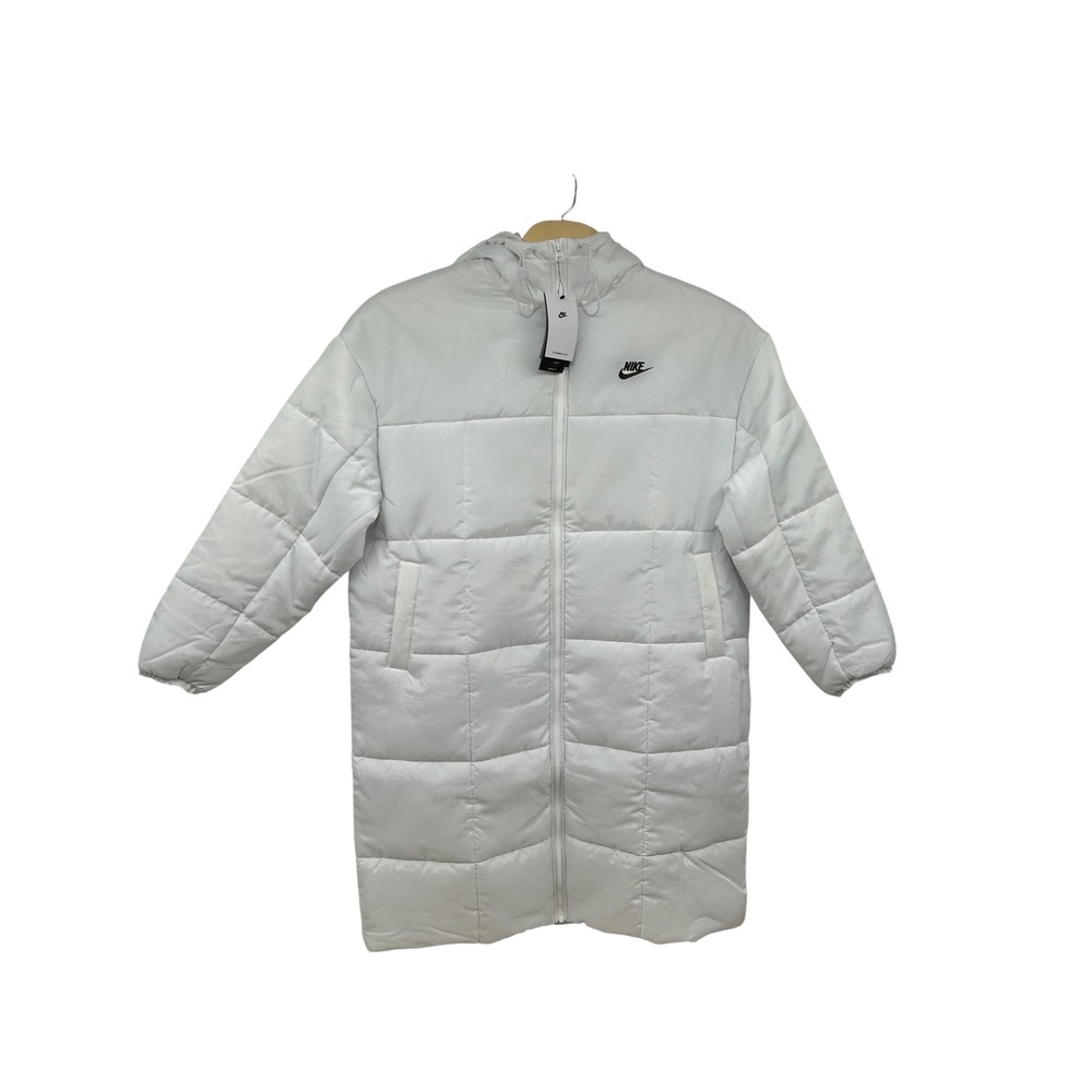 Nike Womens Therma-FIT Loose Fit Synthetic Fill Puffer Parka White FB7675-100 XL